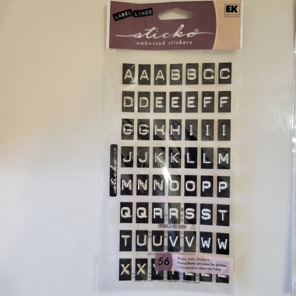 NWOT Sticko Alphabet Letter stickers 3 pack - Picture 3 of 4